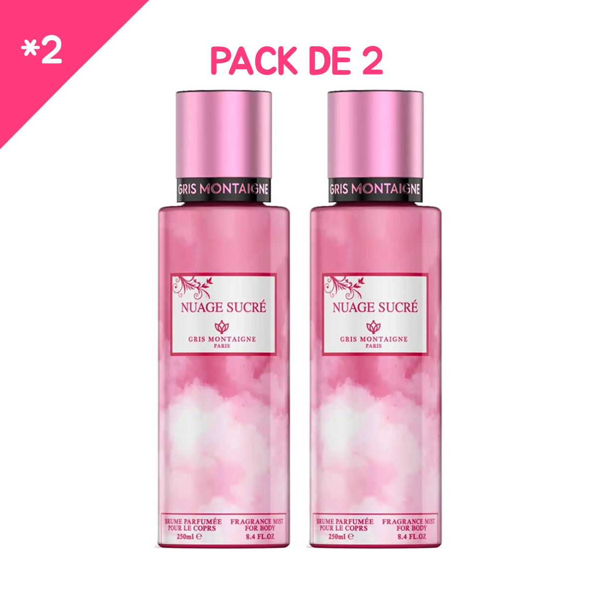 * 2 Gris Montaigne - Nuage Sucré - Körperspray