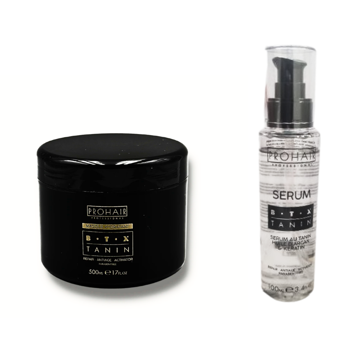 Prohair Professional - Tanin Anti-Aging Sans Paraben Serum 100ml + Maske 500ml