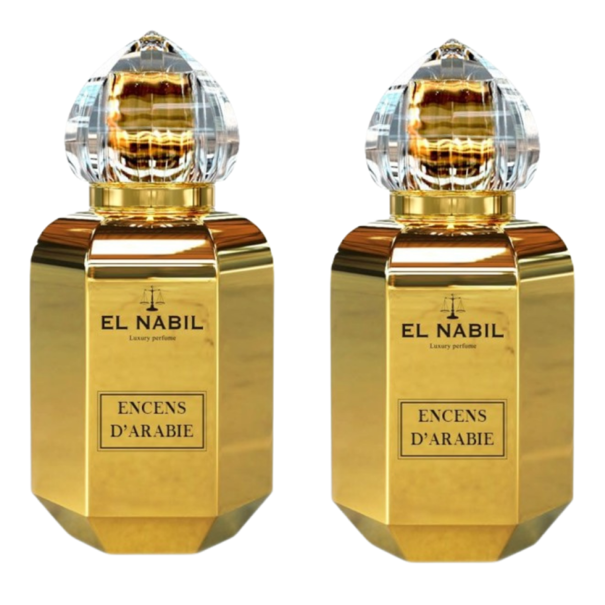 2 * 65 ml el Nabil - Encens D'Arabie - Eau de Parfum Mixte