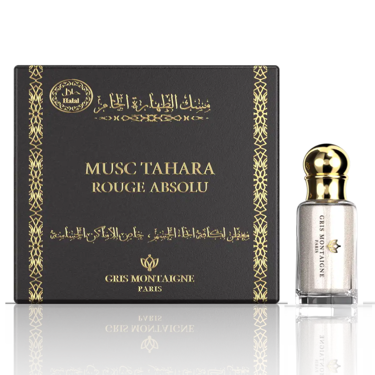 4*12ml Gris Montaigne - Musc Tahara Rouge Absolu - Parfum Concentré