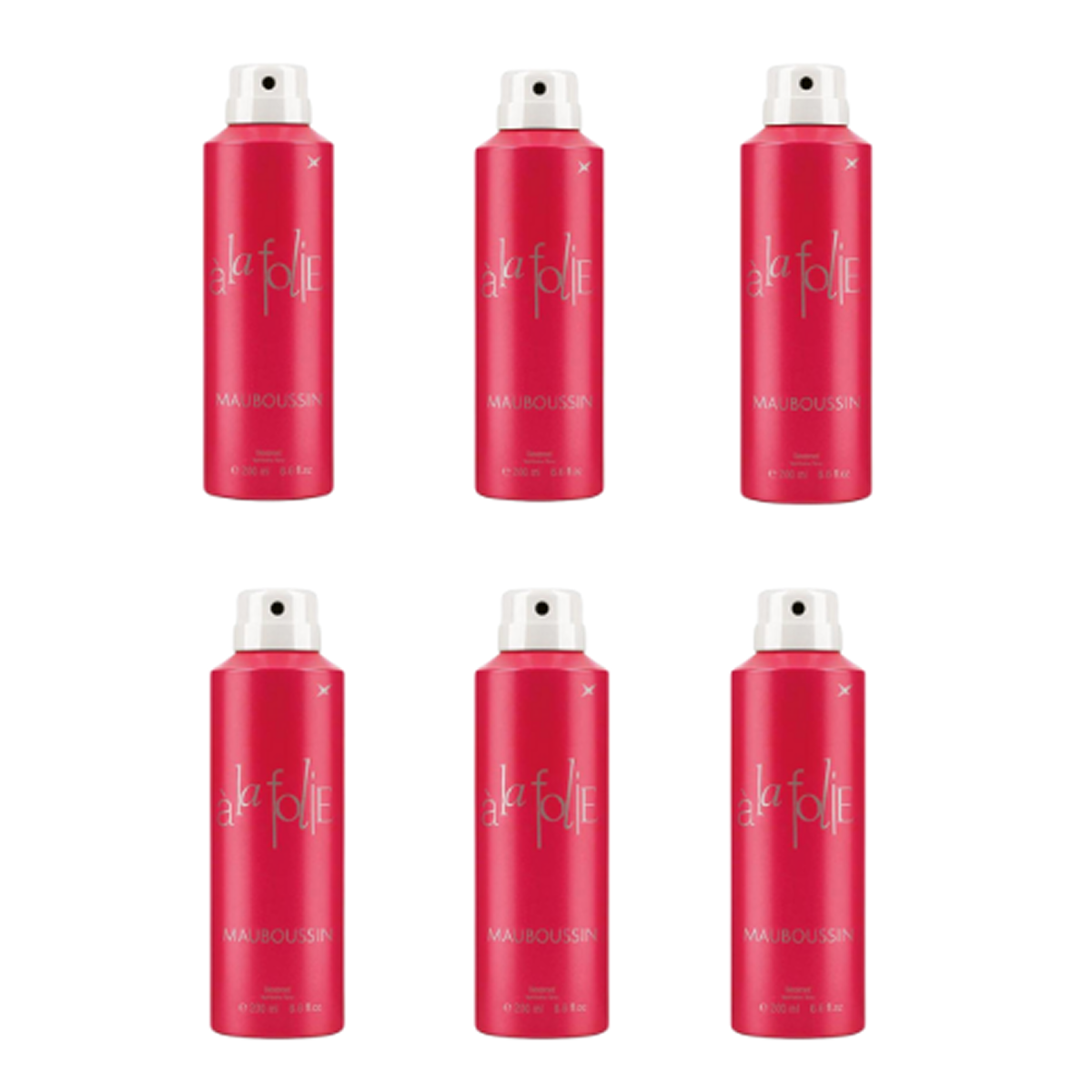 6*200ml Mauboussin - a la Folie - Deodorant für Damen