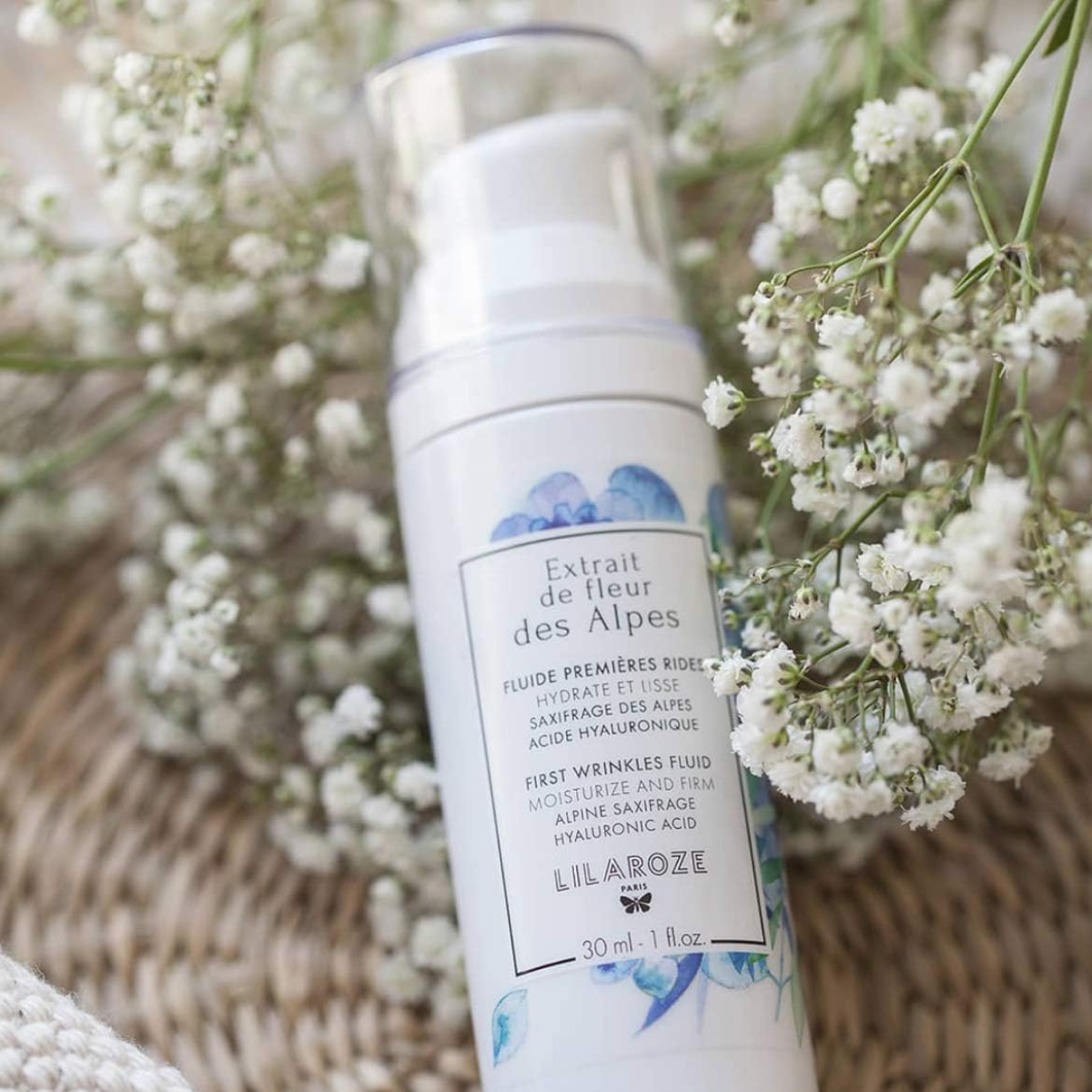 Lilaroze Paris - Fluide Première Rides Extrakt aus Fleur Des Alpes Hydrate et Lisse Acide Hyaluronique