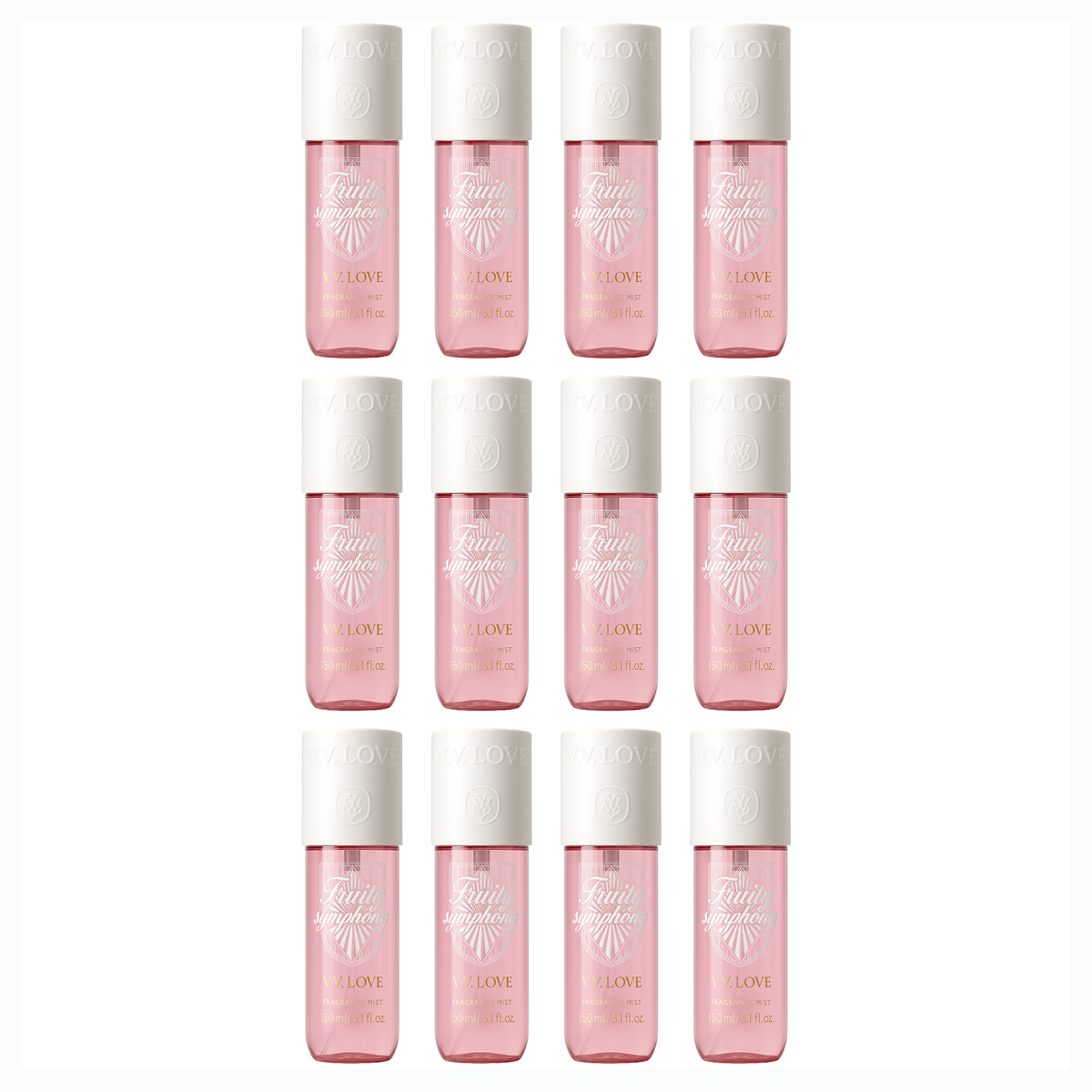 12*150ml Vv Love - Fruity Symphony - Körperspray für Damen