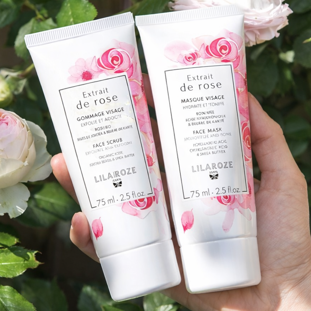 Lilaroze Paris - Gesichtsmaske Extrakt aus Rose Hydrate et Tonifie