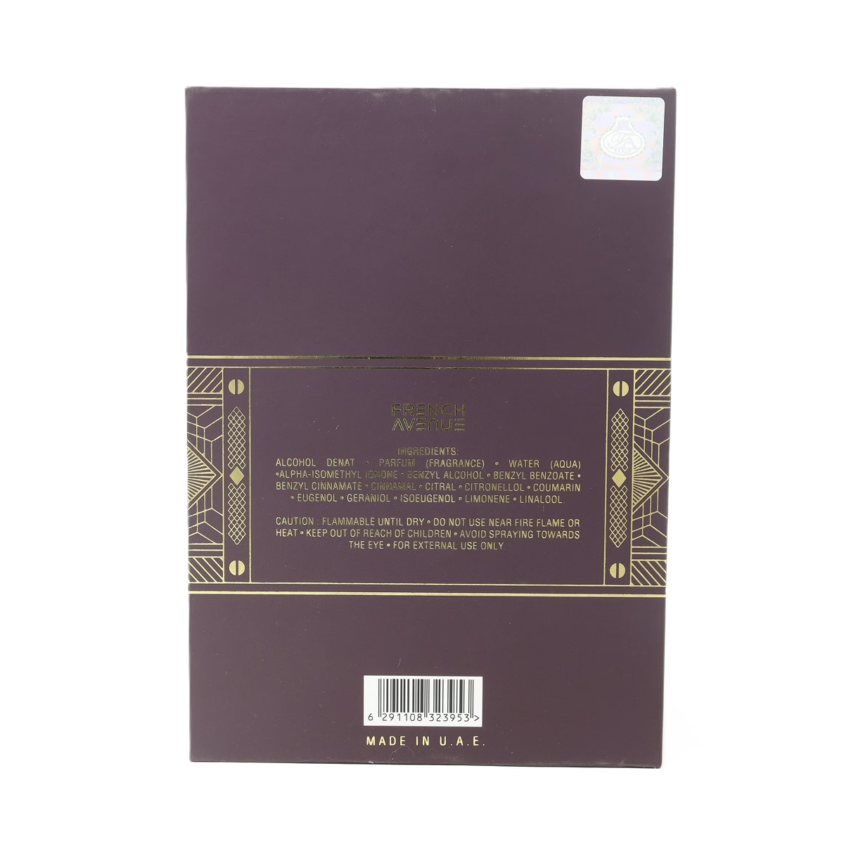 80 ml French Avenue - After Effect - Extrait de Parfum Unisexe