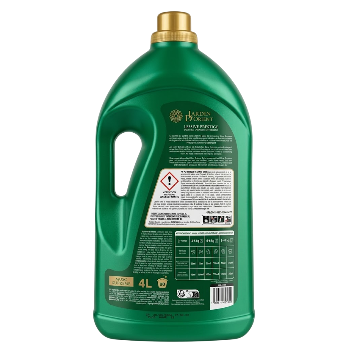 4 l Jardin d'Orient - Musc Suprême - Lessive Prestige XXL