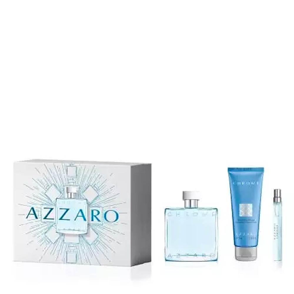 Azzaro - Chrome EDT 100ml +edt 10ml + Shampoo 75ml
