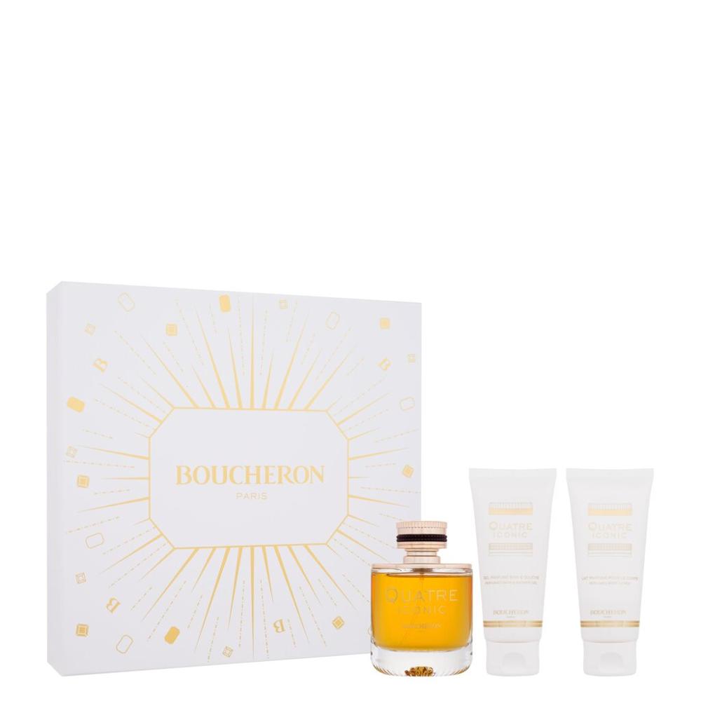 Boucheron - Quatre Iconic - Geschenkset Eau de Parfum 100 ml + Duschgel 100 ml + Körpermilch 100 ml
