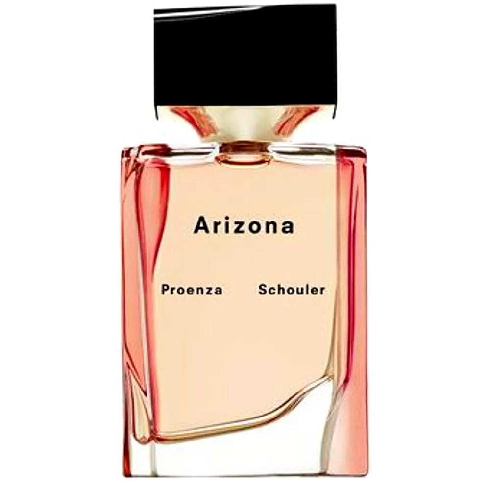 Elegante Flasche von Arizona von Proenza Schouler, einem blumigen und holzigen Eau de Parfum für Frauen, das ein minimalistisches Design mit klaren Linien und einer anspruchsvollen Ästhetik aufweist.