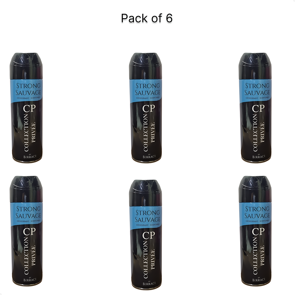 6*200ml Collection Privée - Strong Savage - Déodorant pour homme