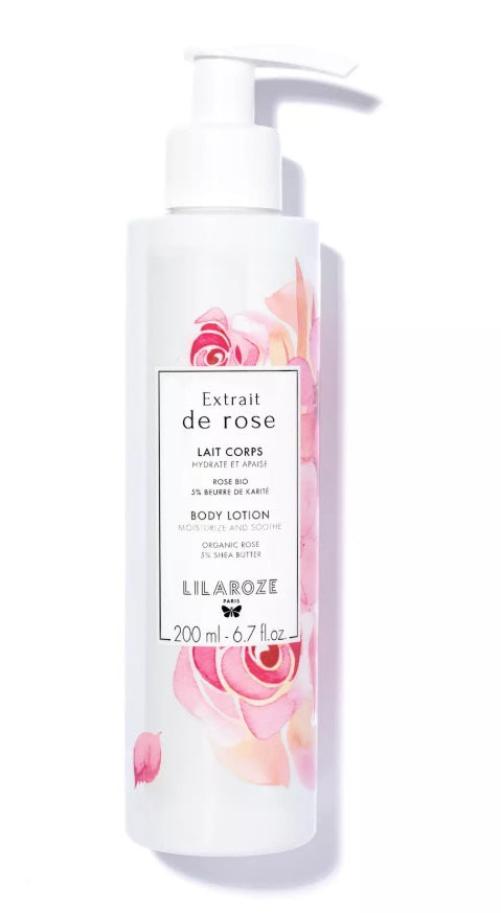 Lilaroze Paris - Körpermilch Extrait de Rose Feuchtigkeitsspendend und beruhigend Karitébutter