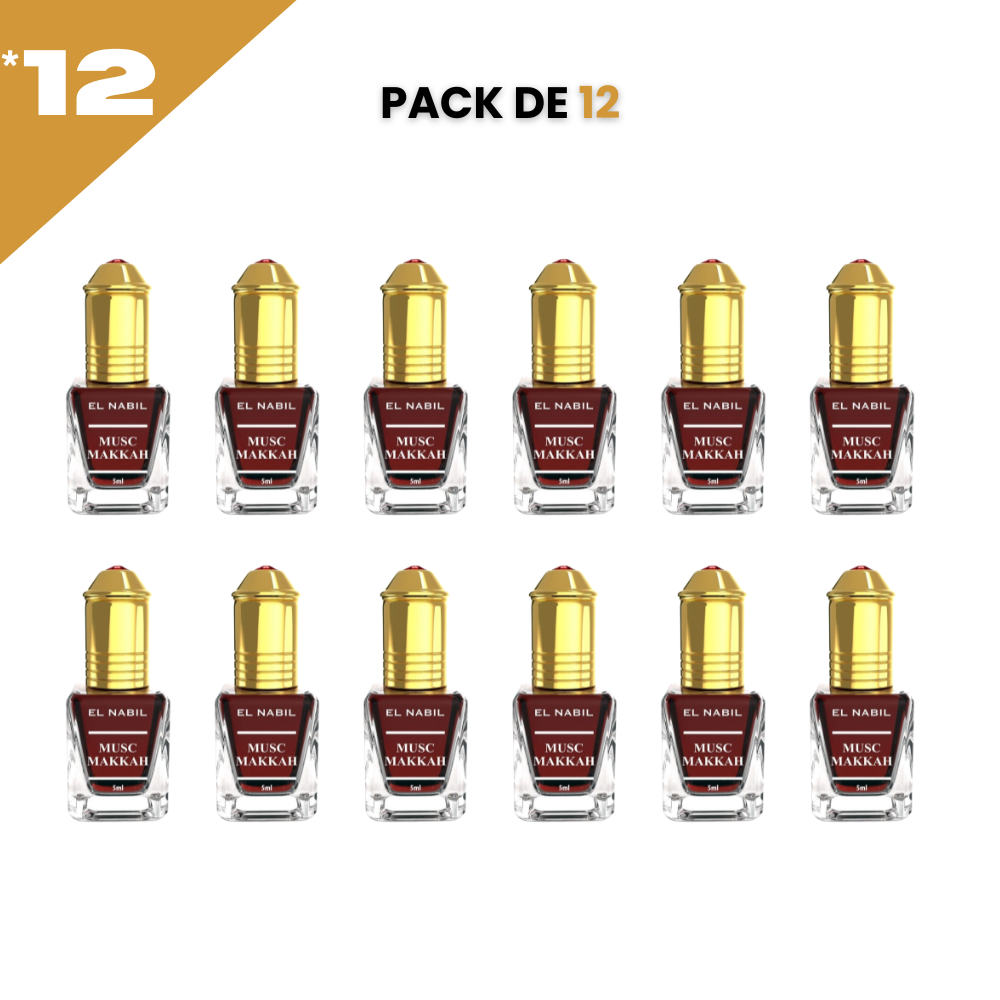 el Nabil - Musc Makkah - Konzentriertes Parfum ohne Alkohol 12*5ml