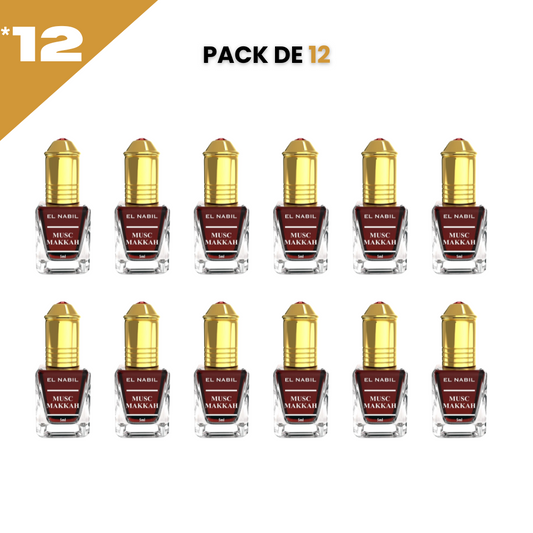 el Nabil - Musc Makkah - Konzentriertes Parfum ohne Alkohol 12*5ml