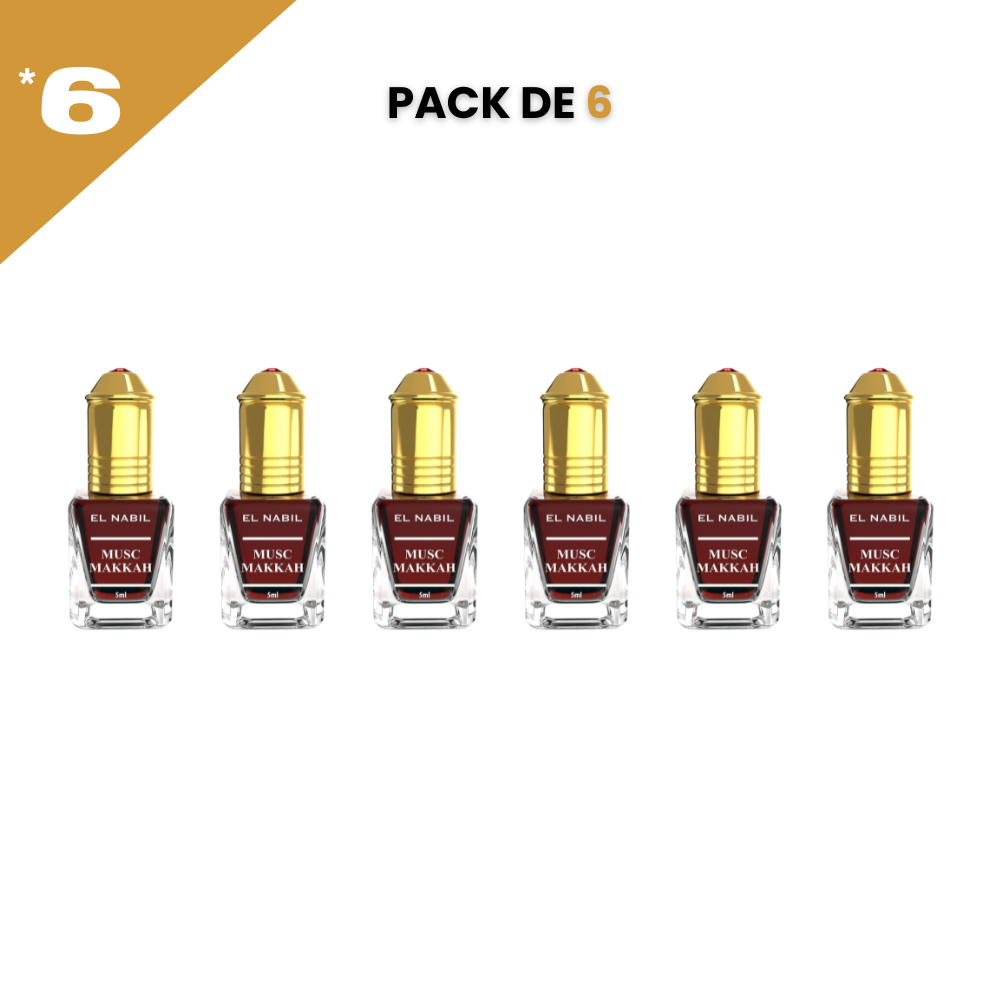 el Nabil - Musc Makkah - Konzentriertes Parfum ohne Alkohol 12*5ml