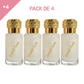12ml * 4 Dubaï Flower - Musc Tahara Bubble Gum - Concentré de Parfum Mixte