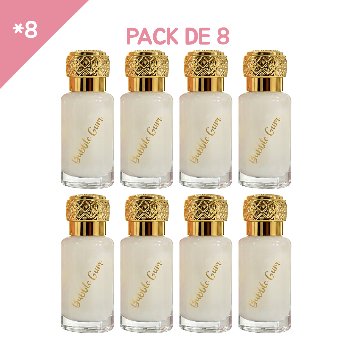 12ml * 2 Dubaï Flower - Musc Tahara Bubble Gum - Concentré de Parfum Mixte