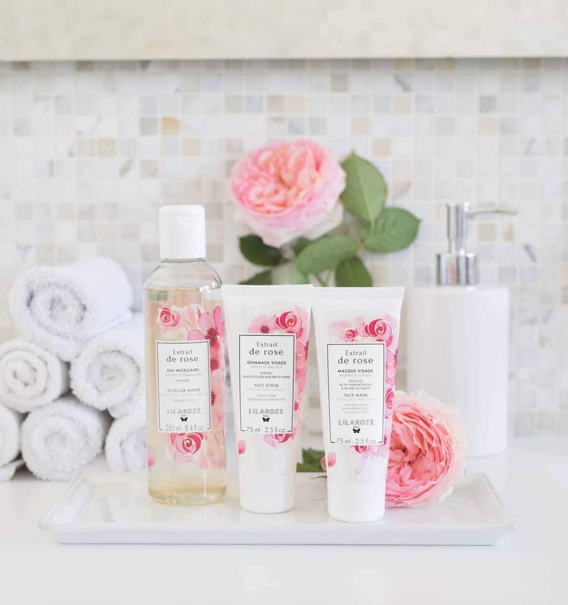 Lilaroze Paris - Gesichtsmaske Extrait de Rose Feuchtigkeitsspendend und belebend