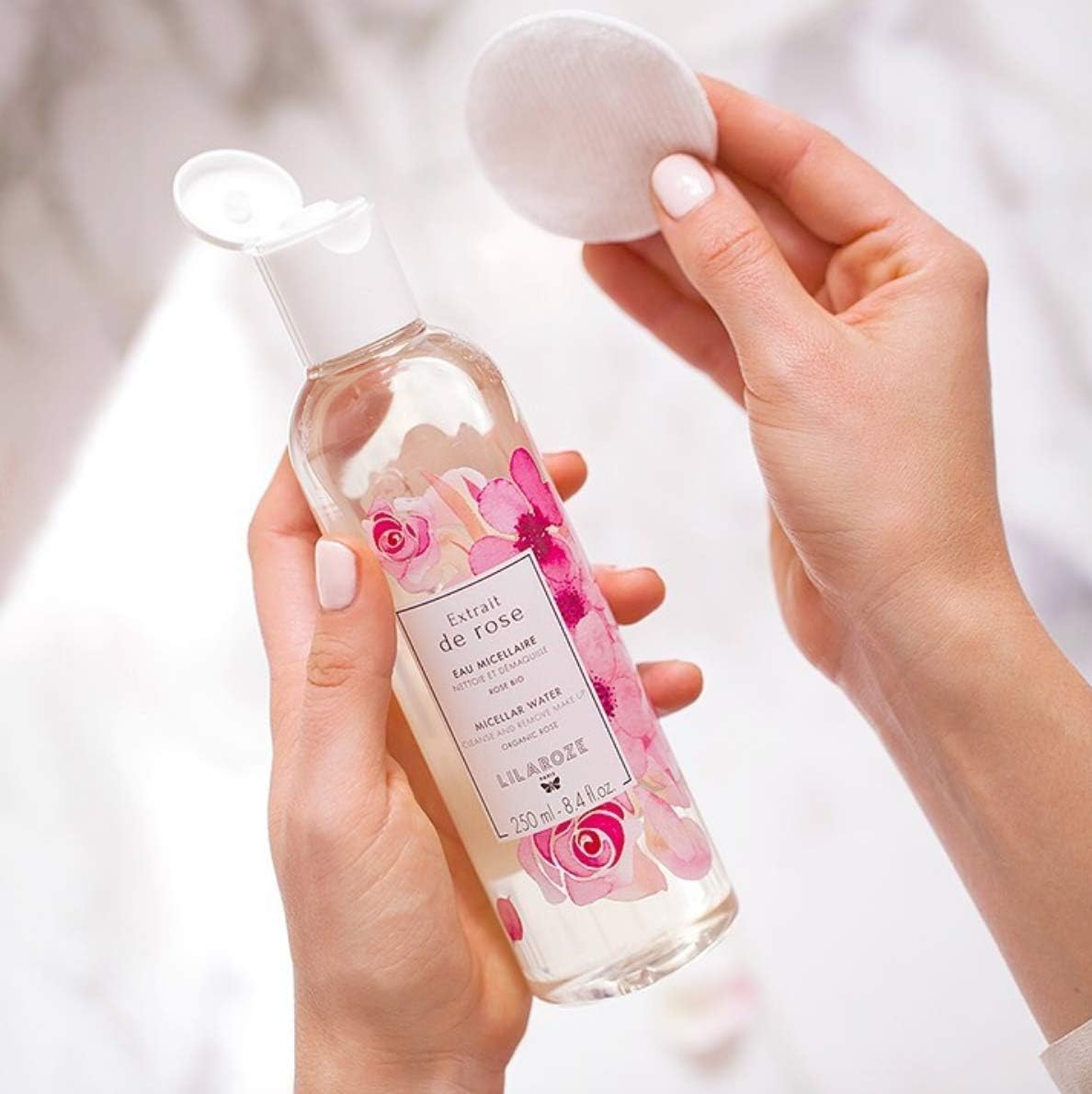 Lilaroze Paris - Eau Micellaire Extrait de Rose Reinigt und entfernt Make-up Bio