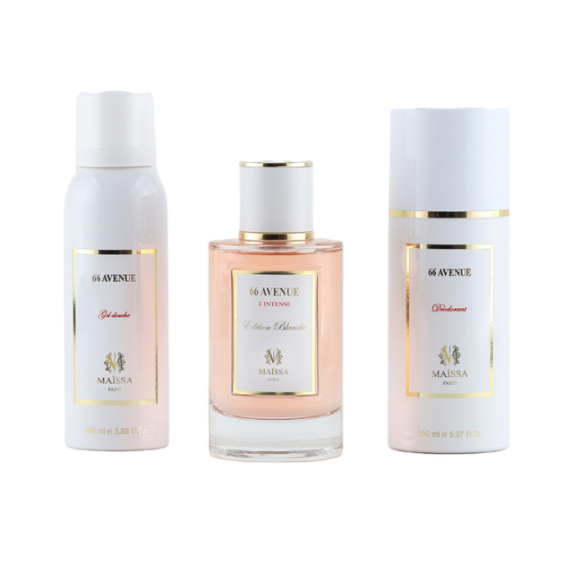 Maïssa - Geschenkset 66 AVENUE - Eau de Parfum 100ml + Deodorant 150ml + Duschgel 100ml