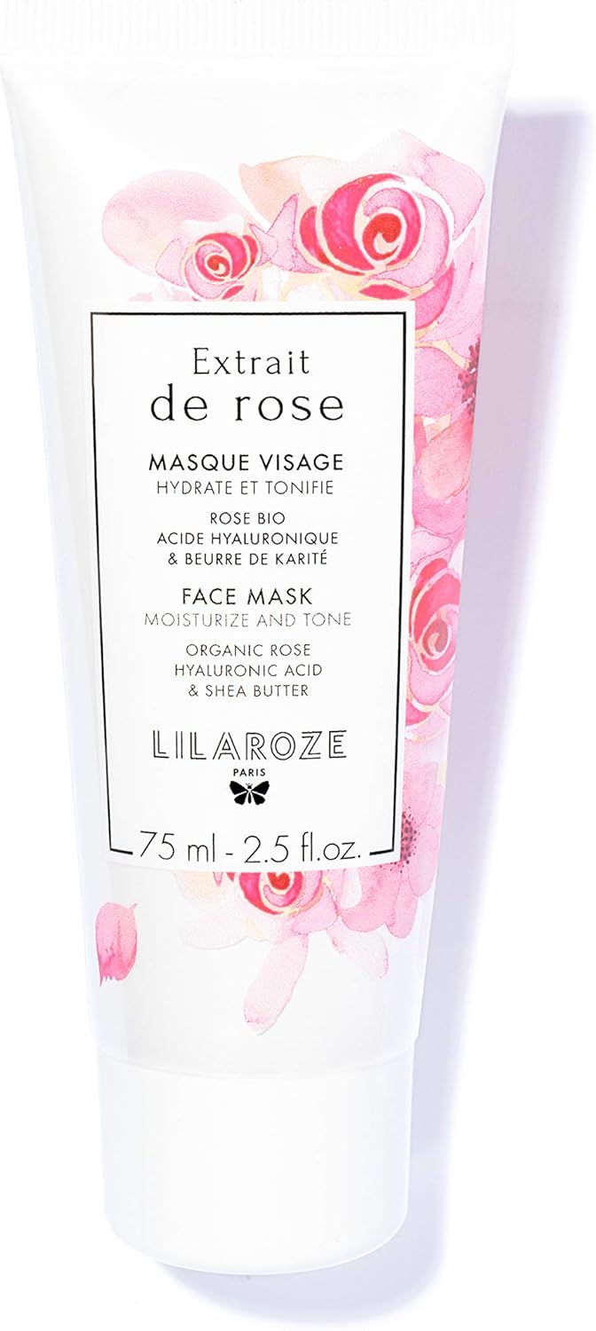 Lilaroze Paris - Gesichtsmaske Extrait de Rose Feuchtigkeitsspendend und belebend