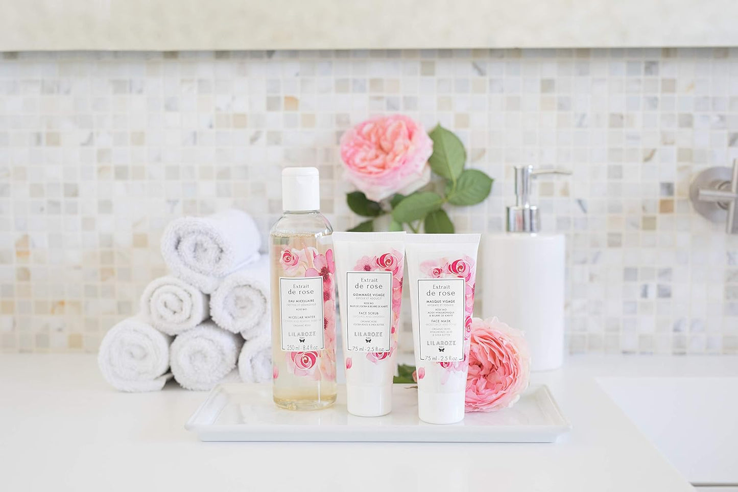 Lilaroze Paris - Gesichtsmaske Extrait de Rose Feuchtigkeitsspendend und belebend