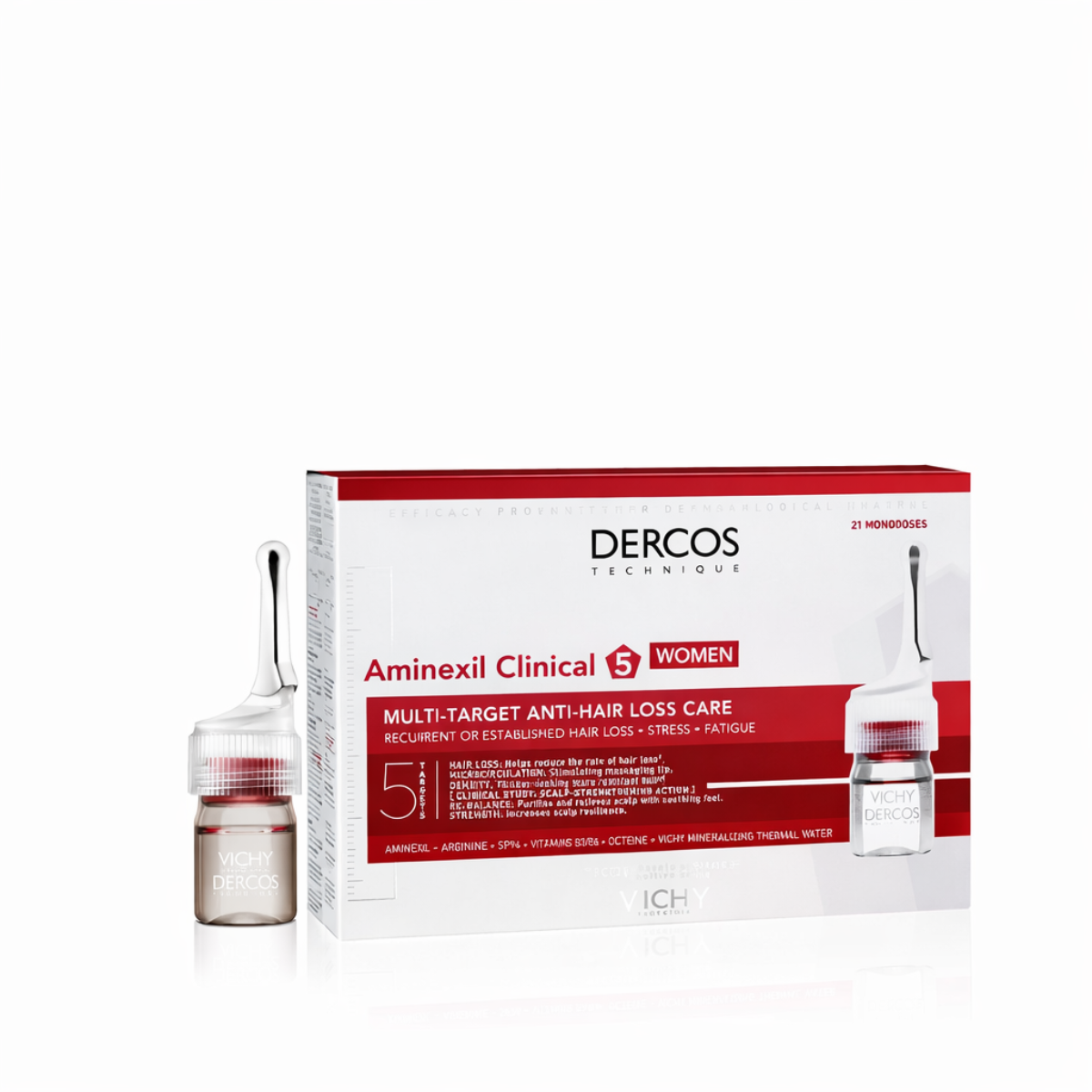 21*6ml Vichy - Dercos Aminexil Intensive 5 Women empfindliche Kopfhaut 21 Ampoule de 6ml