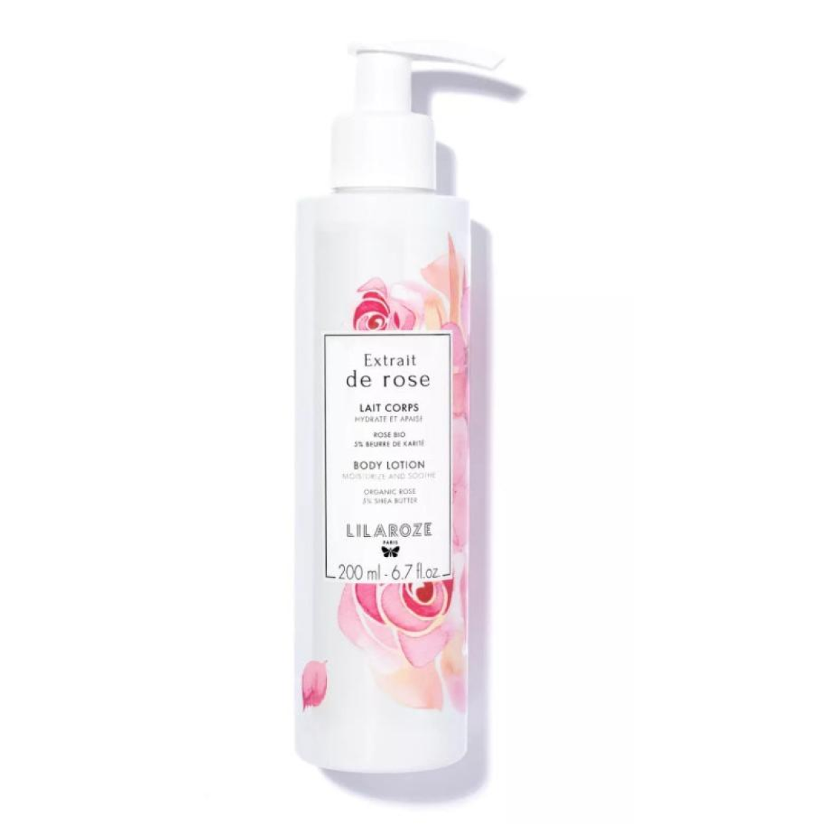 Lilaroze Paris - Lait Körper Extrakt aus Rose Hydrate et Apaise beurre de karité