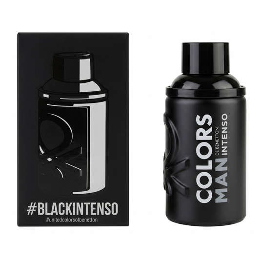 100 ml Bennetton - Colors Black Intenso - Eau de Parfum pour Homme