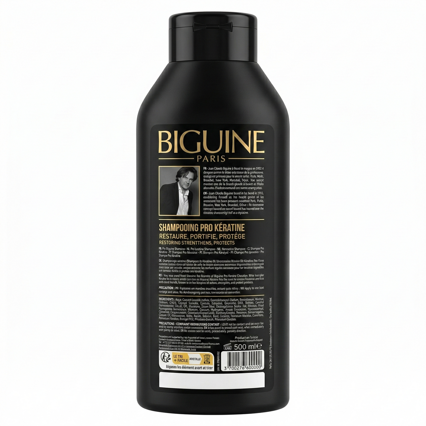 500 ml Biguine Paris - Pro Kératine - Shampooing Cheveux Secs Affaiblis