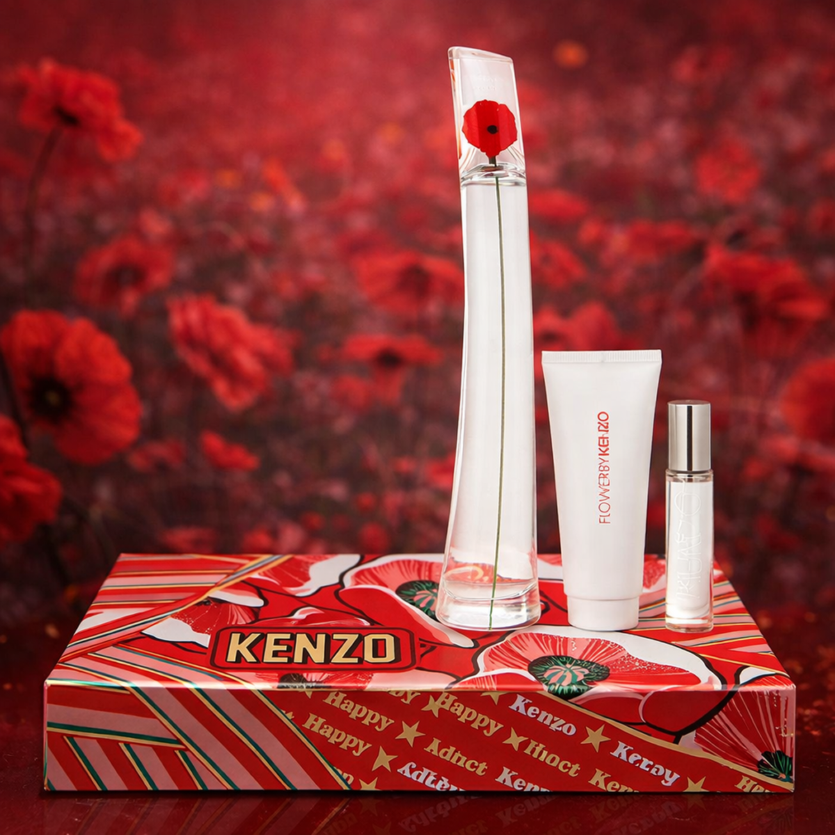 Kenzo - Geschenkset Flowers Eau de Parfum 100ml + Körperlotion 75ml + EDP 10ml