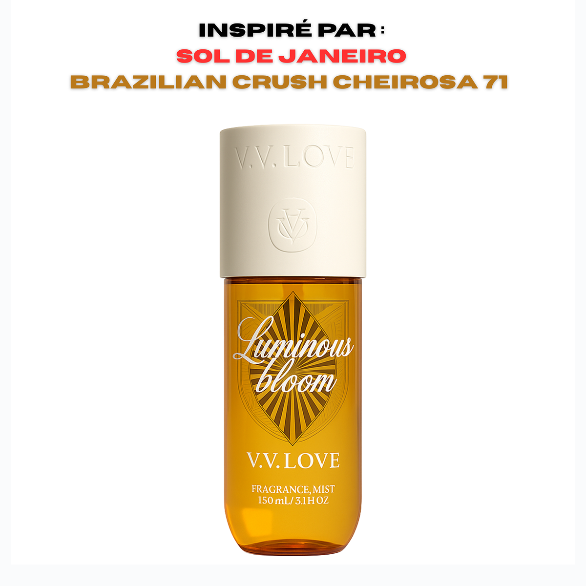 12*150ml Vv Love - Luminous Bloom - Körperspray für Damen
