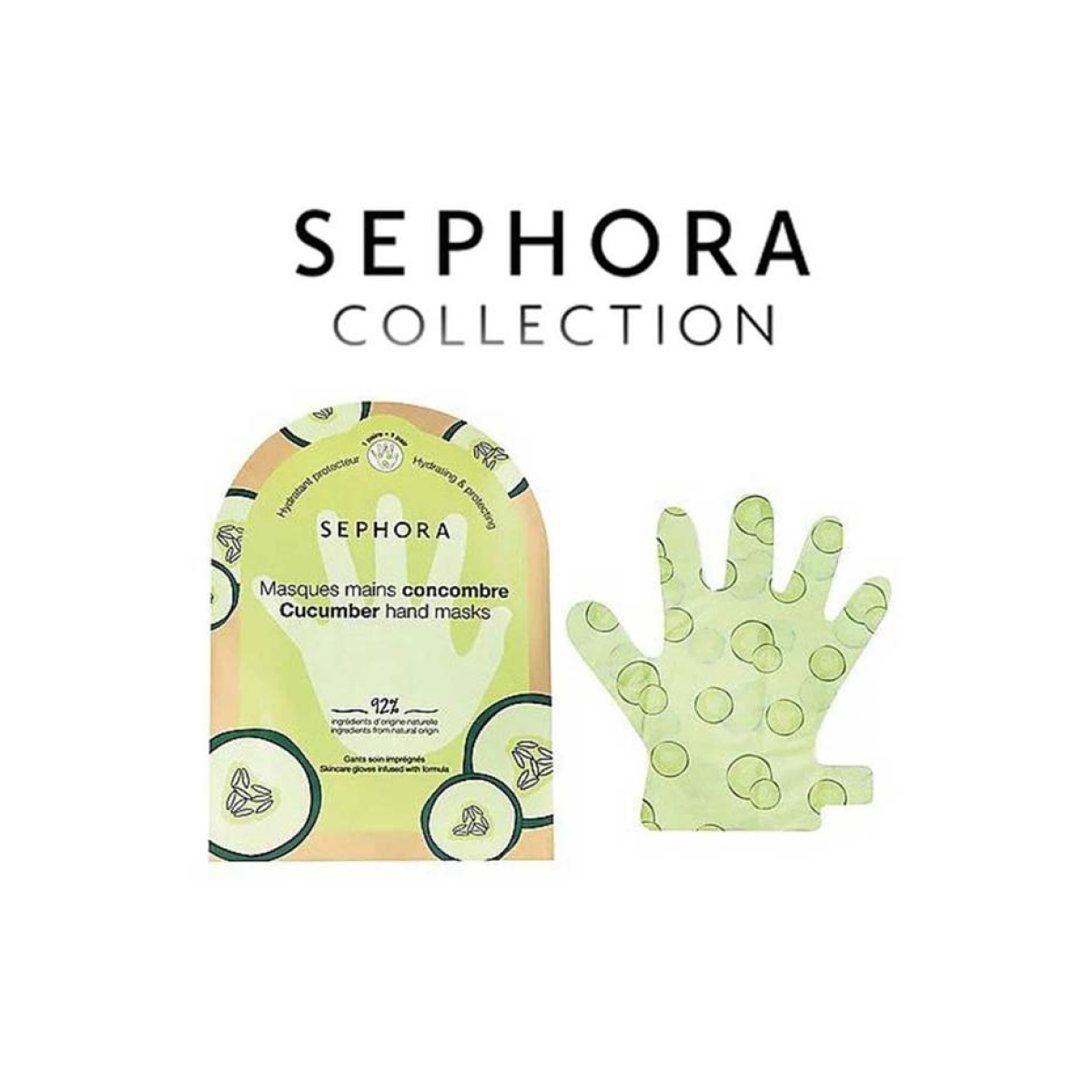 Sephora - Maske Mains Concombre 92% Ingrédients D'origine Naturelle