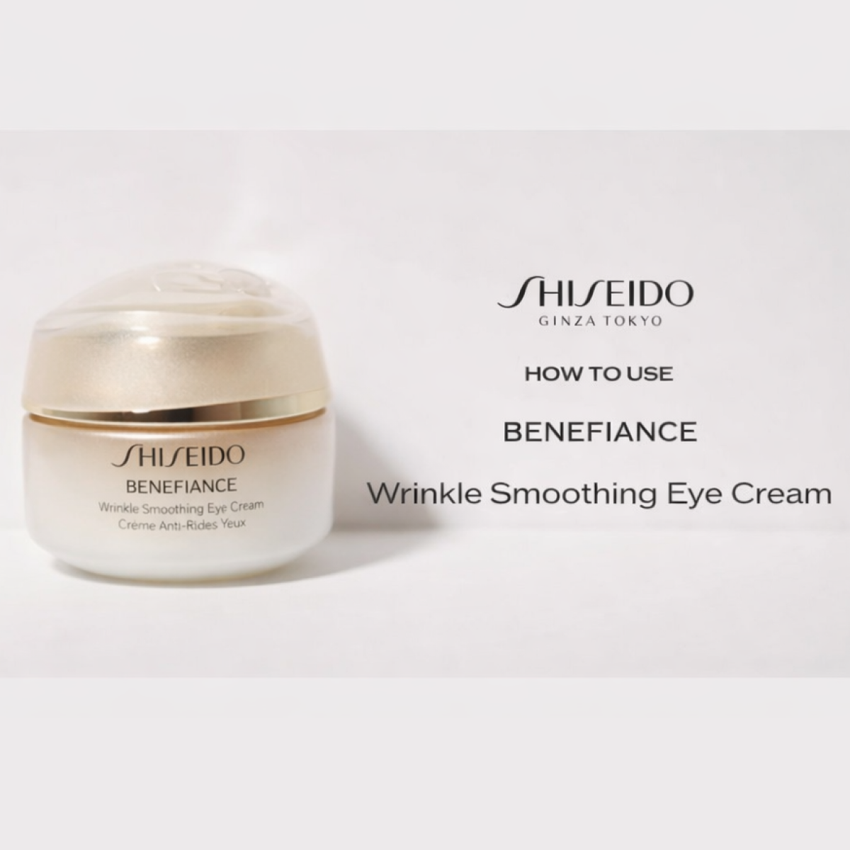 Shiseido - Ginza Tokyo - Benefiance Creme Anti - rides Yeux