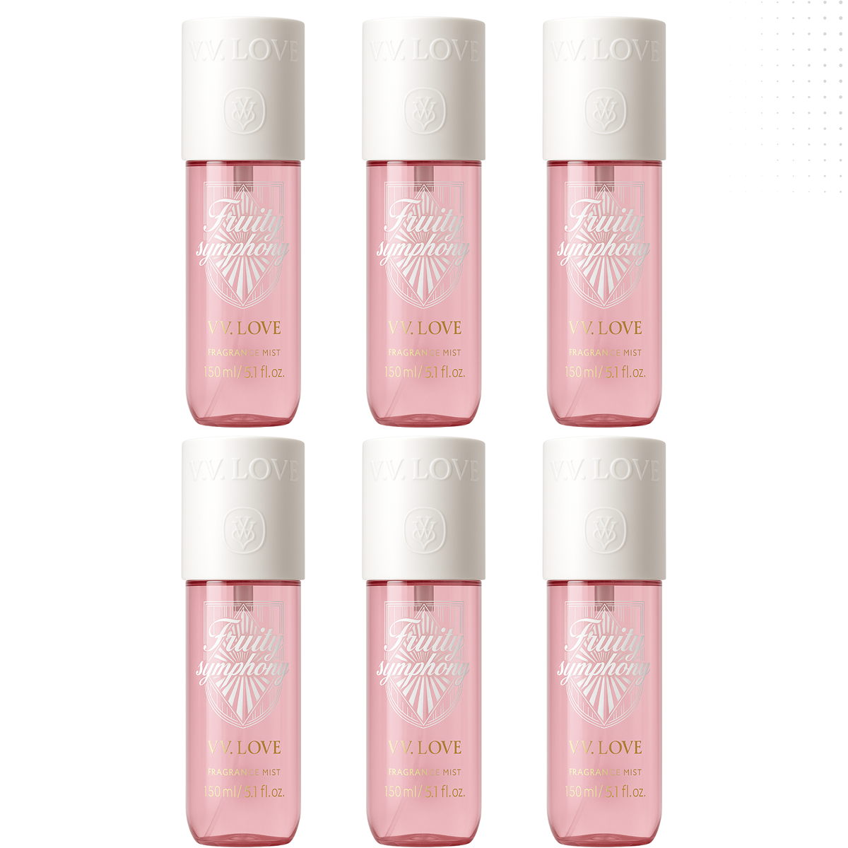 12*150ml Vv Love - Fruity Symphony - Körperspray für Damen