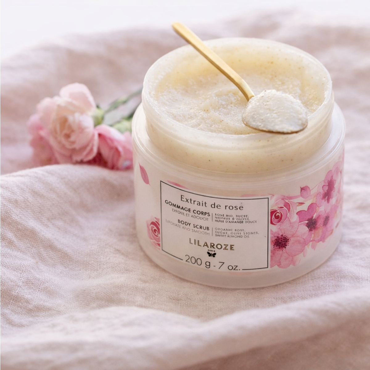 Lilaroze Paris - Peeling Körper Extrakt aus Rose Bio