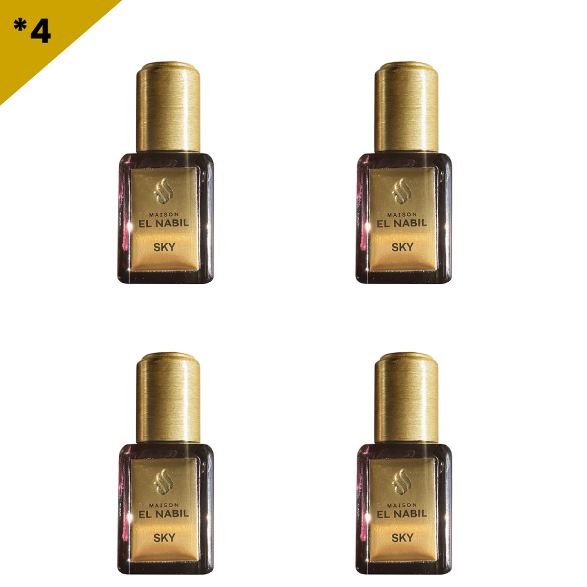 12*5ml el Nabil - Sky - Parfum Concentré Sans Alcool