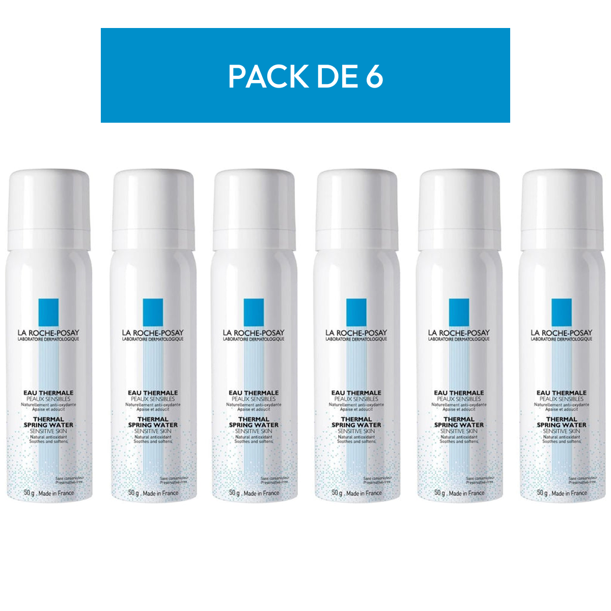 12 * 50ml la Roche Posay - Eau Thermal Sans Conservateur