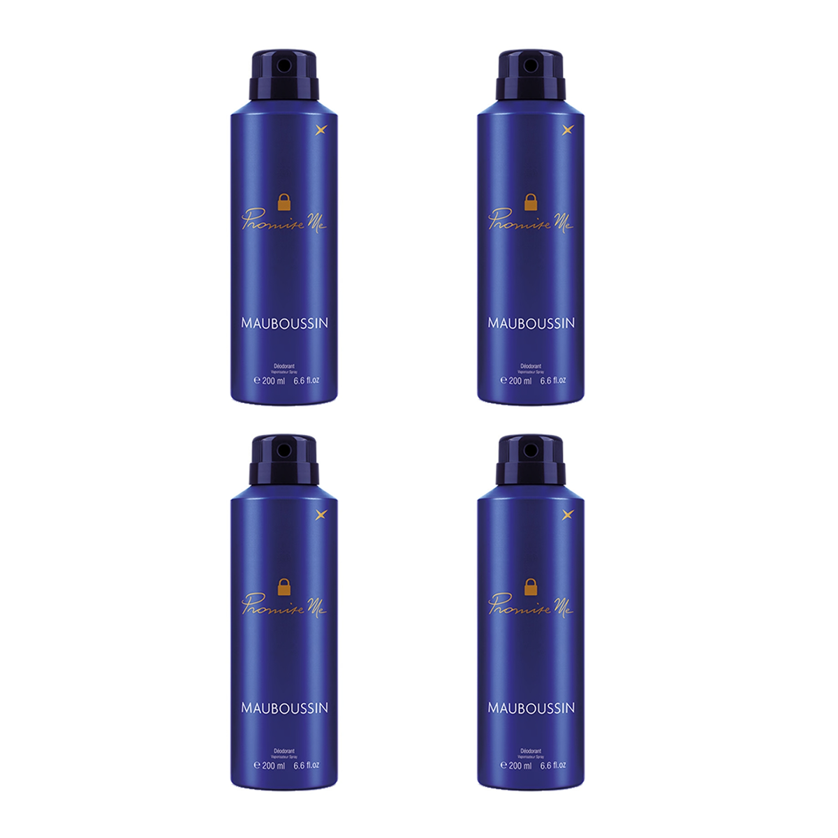 6*200ml Mauboussin - Promise Me - Deodorant für Damen