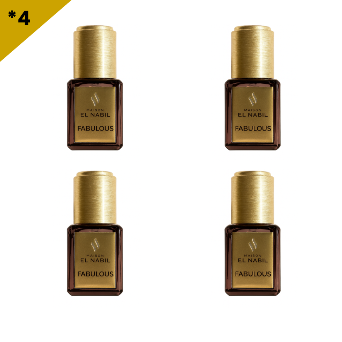6*5ml el Nabil - Fabulous - Parfum Concentré Sans Alcool