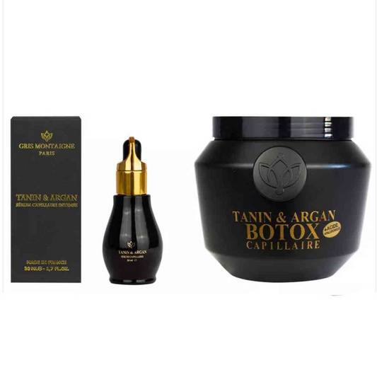 Kit Serum 30ml + Maske 1000ml Gris Montaigne - Tanin & Argan