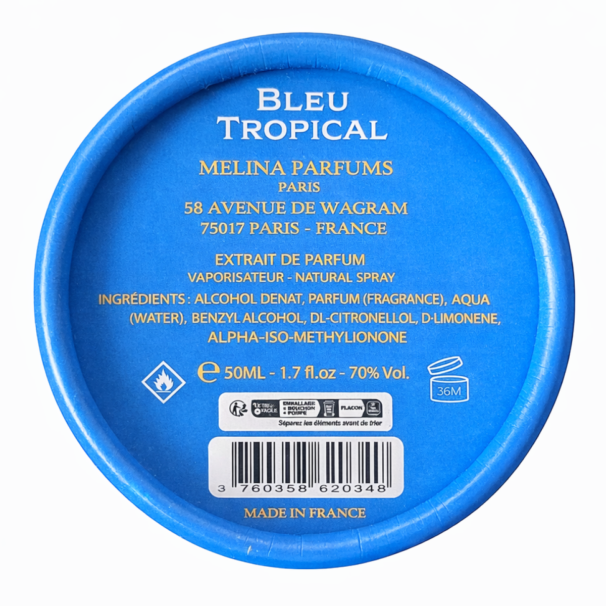 Melina Parfums - Bleu Tropical - Parfumextrakt Unisex