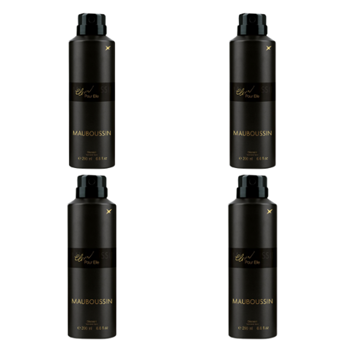 6*200ml Mauboussin - Elixir pour Elle - Déodorant pour femme