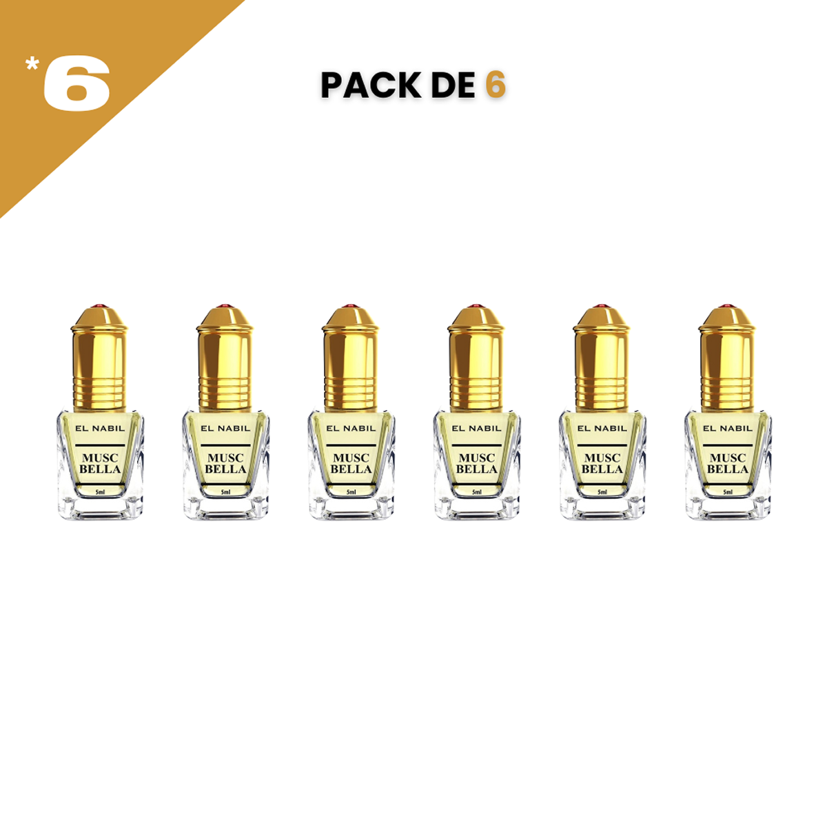 12*5ml el Nabil - Musc Coco - Parfum Concentré Sans Alcool 12*5ml
