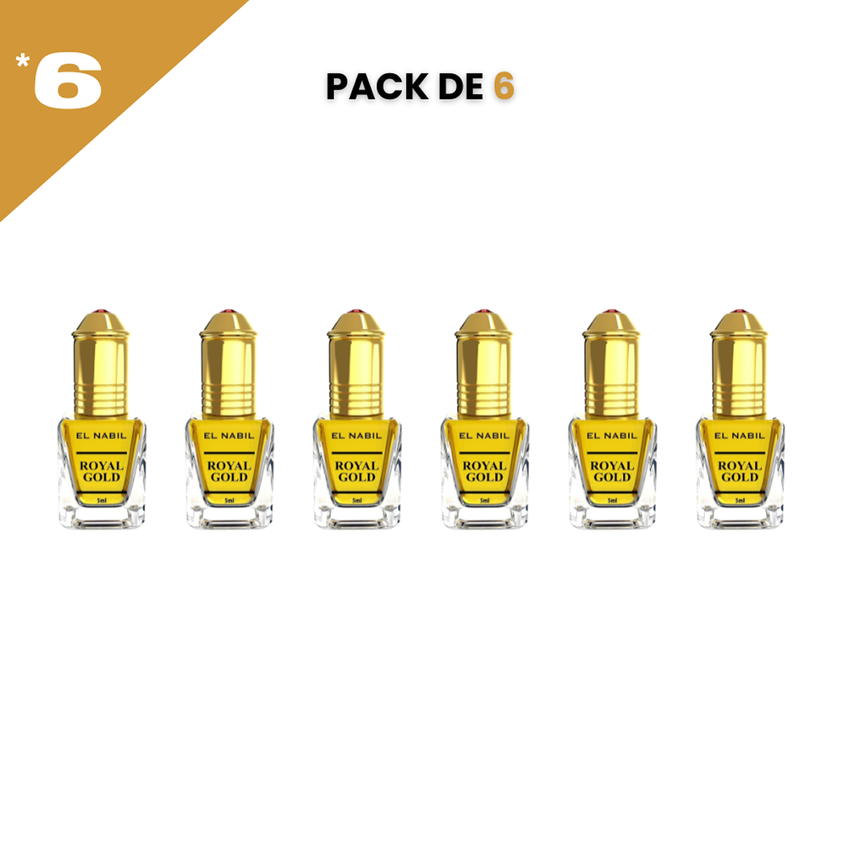 12*5ml el Nabil - Royal Gold - Parfum Konzentrat Sans Alcool