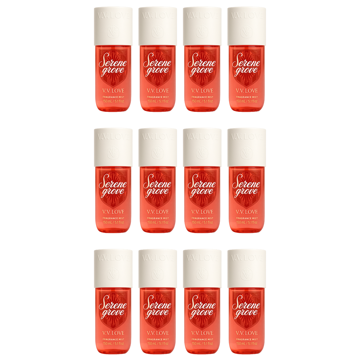 12*150ml Vv Love - Serene Grove - Körperspray für Damen