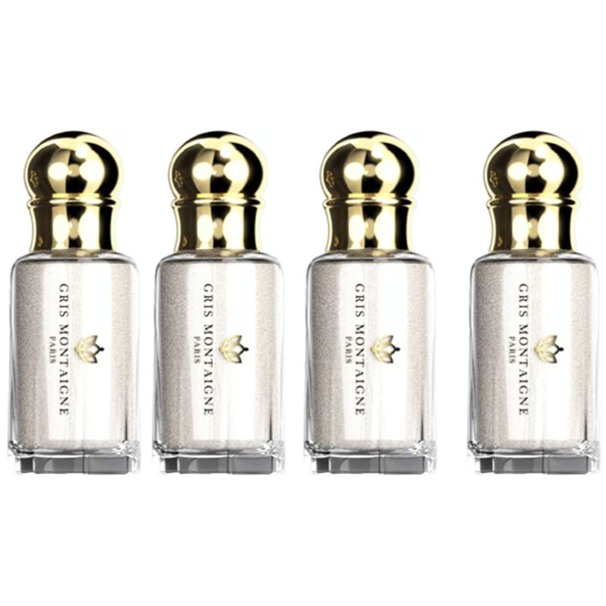 4*12ml Gris Montaigne - Musc Tahara Rouge Absolu - Parfum Concentré