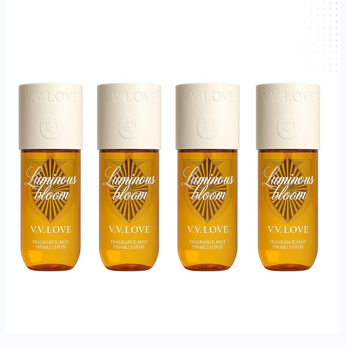 12*150ml Vv Love - Luminous Bloom - Körperspray für Damen