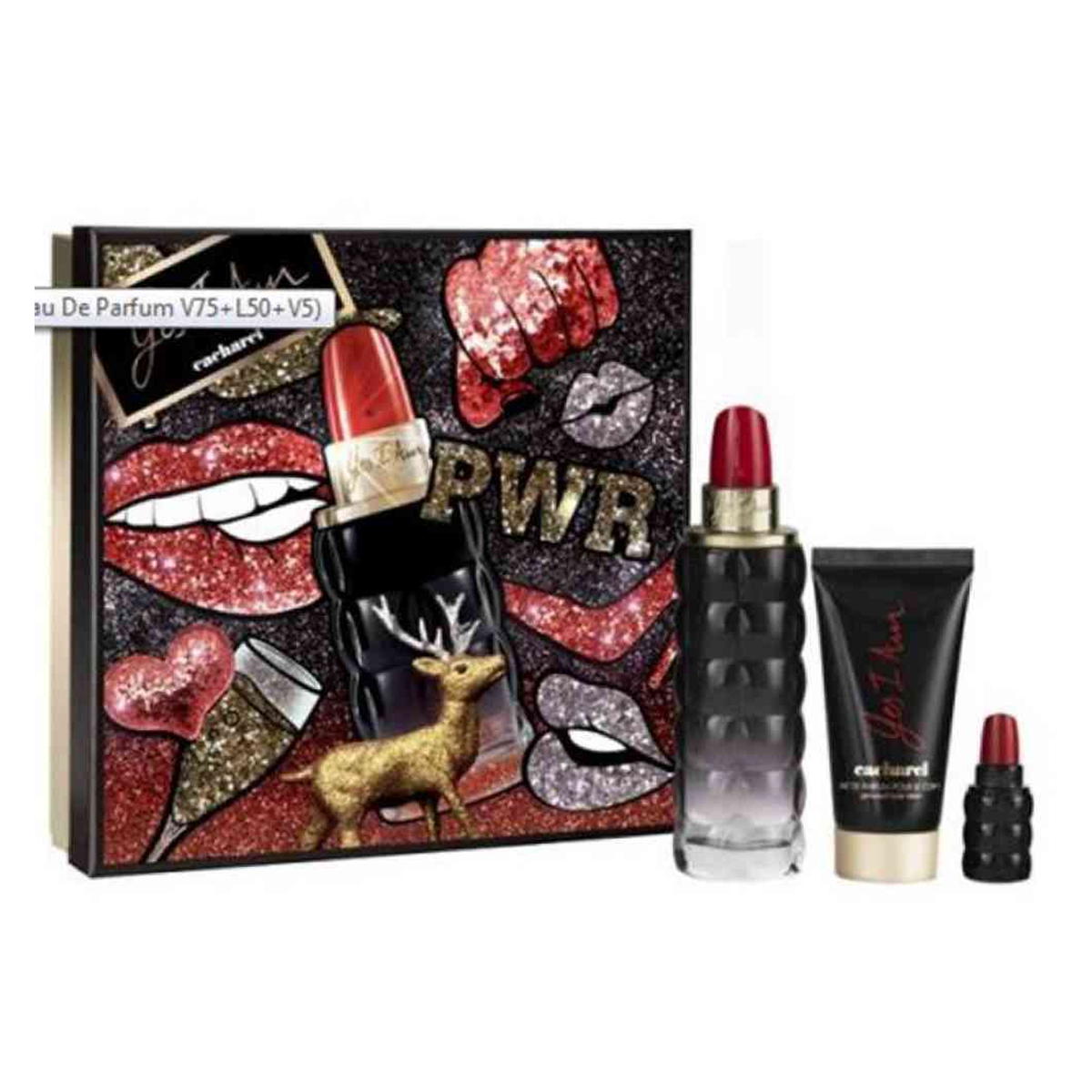 Cacharel - Yes I Am - Geschenkset Eau de Parfum 75ml + Körperlotion 50ml + Eau de Parfum 5ml