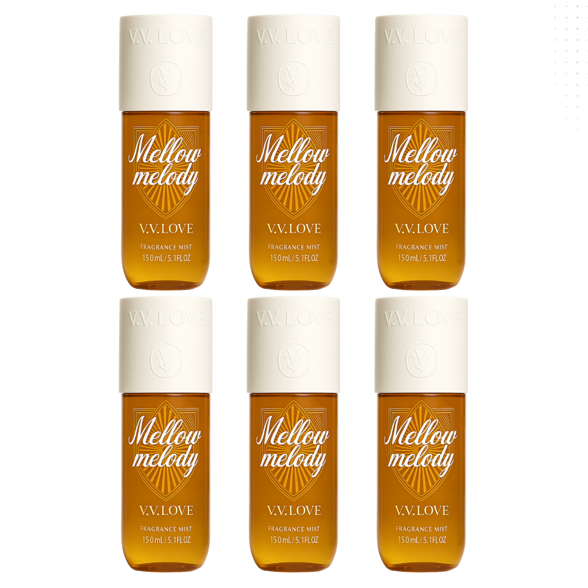 12*150ml Vv Love - Mellow Melody - Körperspray für Damen