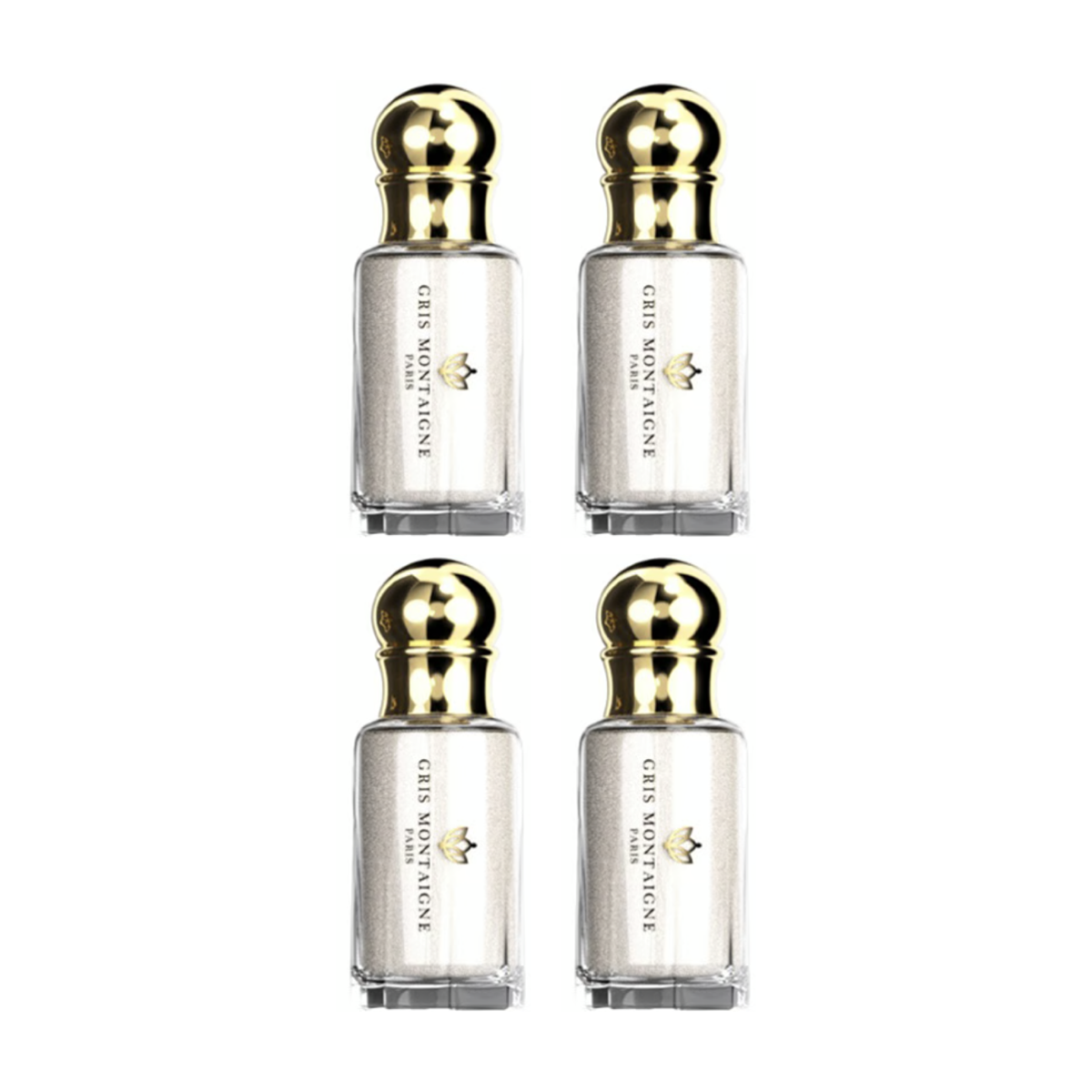 4*12ml Gris Montaigne - Musc Tahara Bois Montaigne - Parfum Konzentrat